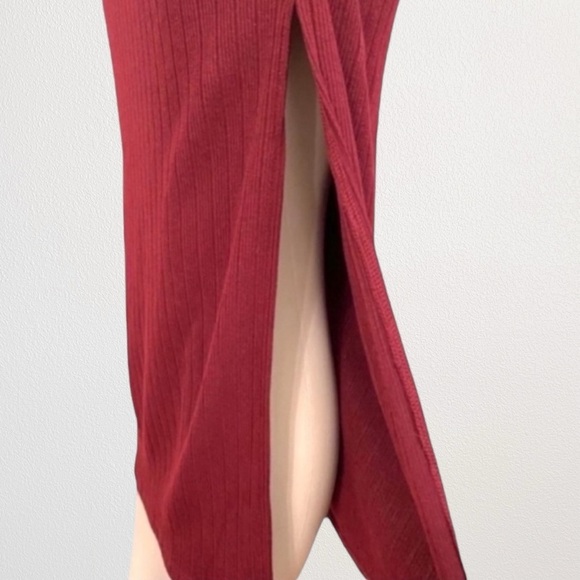 NEW Privacy Please/Revolve ‘Hazel’ One Shoulder Holiday Party Dress Burgundy XL - Picture 11 of 13